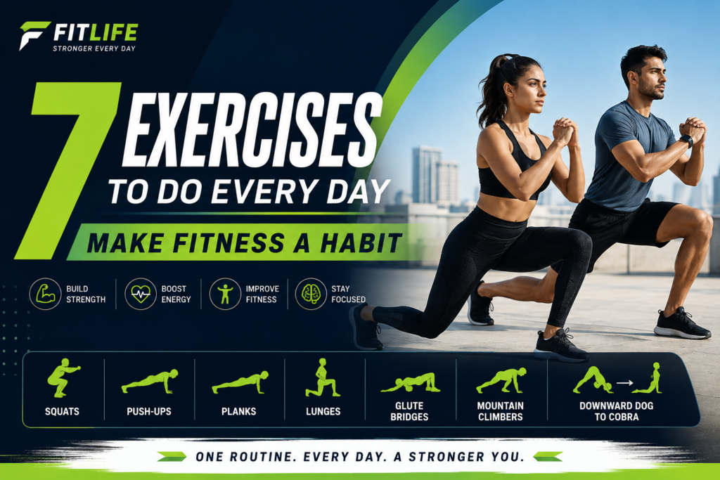 Make Fitness a Habit: 7 Exercises to Do Every Day